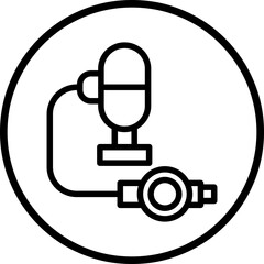 Diving Regulator Icon Style