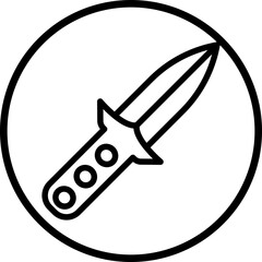 Diving Knife Icon Style
