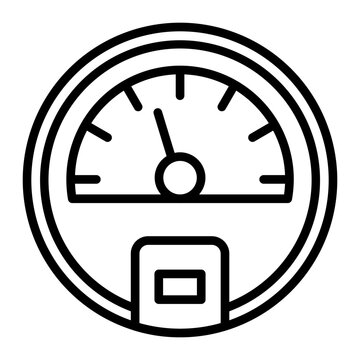 recommend clip art: Speedometer line icon