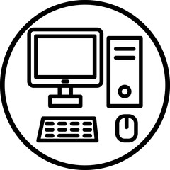 Desktop Computer Icon Style