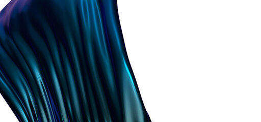 SoothFlowing Rhythms: Abstract 3D Blue Wave Illustration with Harmonious Movementsing Curves: Abstract 3D Blue Wave Illustration for Relaxing Visual Experiences