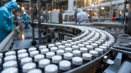 Obraz premium Advanced Pharmaceutical Manufacturing Process