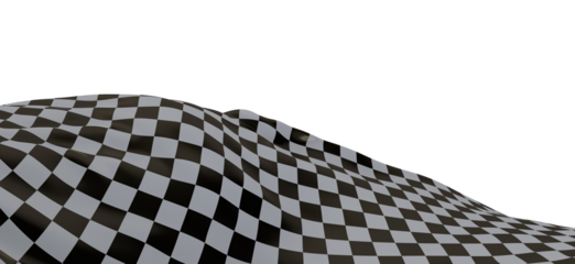Checkered flag, race flag background - PNG