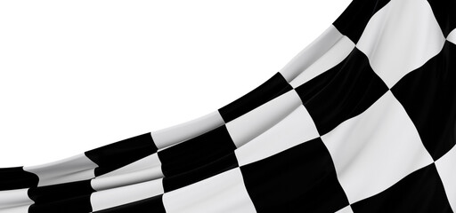 Checkered flag, race flag background - PNG