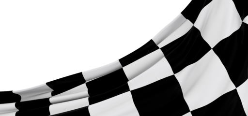 Checkered flag, race flag background - PNG