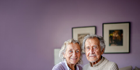 Affectionate Senior Couple Embracing with Love and Smiles at Home
