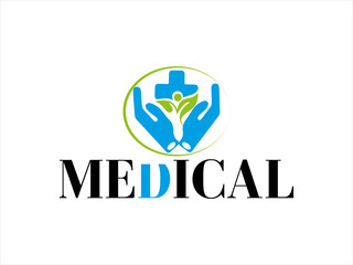 Medical logo design vector illustration.