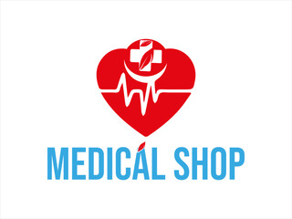 Medical logo design vector illustration.