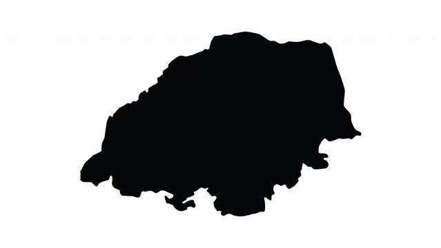 animation that forms a map of Polokwane in south africa