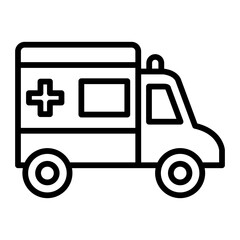Ambulance line icon