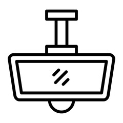 Mirror line icon