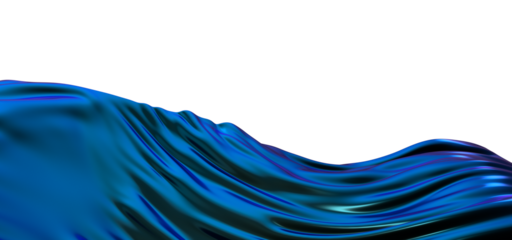 Creative Abstract technology blue background with 3d concept. abstract particles blue wave minimalist