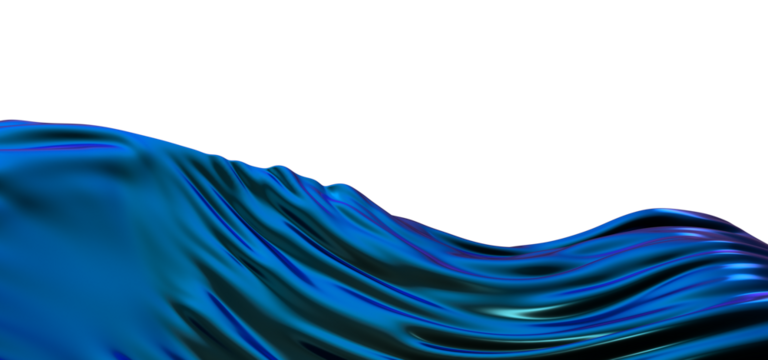 Creative Abstract technology blue background with 3d concept. abstract particles blue wave minimalist