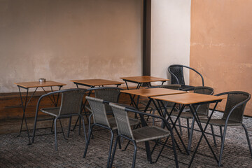 A room in a cafe like a hideaway