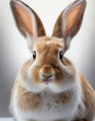 Obraz premium Rabbit on white background