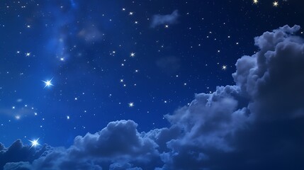 Obraz na płótnie Canvas backgrounds night sky with stars and clouds. : Generative AI