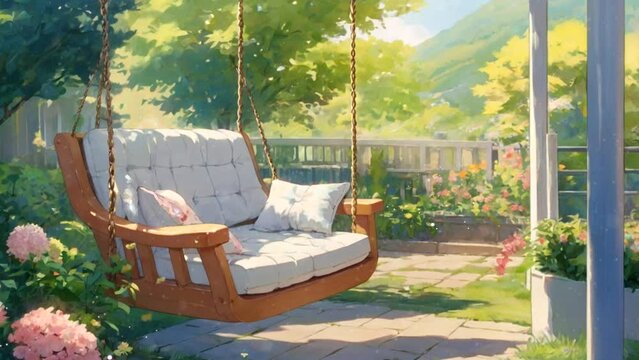 swing in the garden