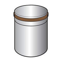 can vector illustration