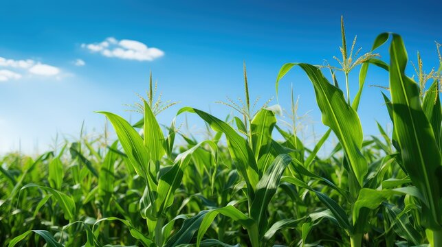 field growing corn