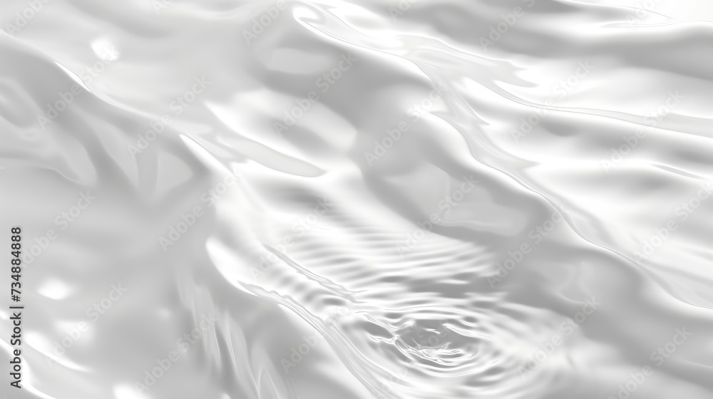 Aufkleber white wave abstract or rippled water texture background : generative ai