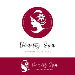 Beauty spa logo design template