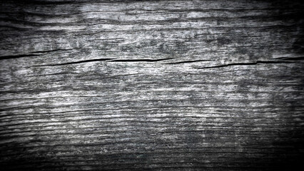 Texture of natural old wood with a cracks. Close-up. Selective focus.