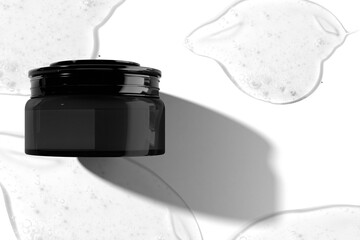 beauty medical skin care and cosmetic with package mockup, gel lotion cream for facial