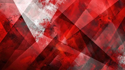 Geometric Red Abstract Background