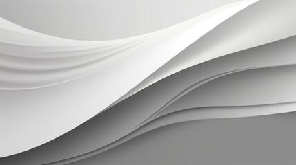 Grey white abstract background paper shine and layer element vector for presentation design.