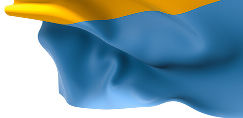 Virtual Pride: 3D Ukraine Flag Celebrates National Spirit