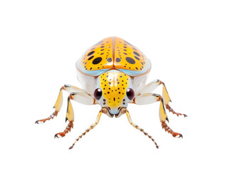 a yellow and black bug