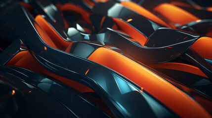 Abstract background with techno shapes.