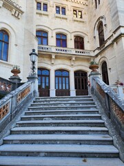 Fototapeta na wymiar Miramare castle stairs