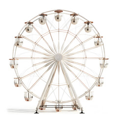 Ferris wheel isolated on white background