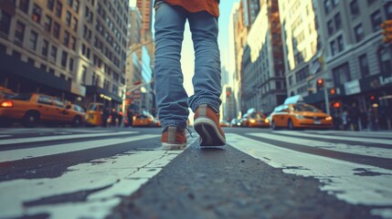 Obraz premium Urban Entrepreneurial Inspiration: City Movement