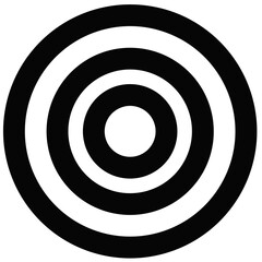 black and white target