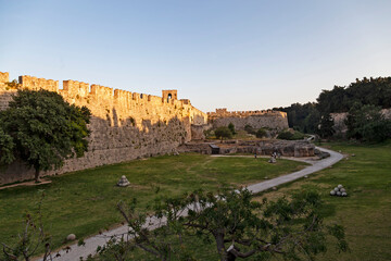 Fototapeta na wymiar The fortress of the Hospitallers. Rhodes
