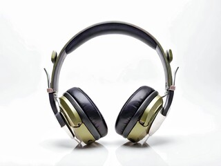 Fototapeta na wymiar High quality headphones on a colorful background. Generative ai