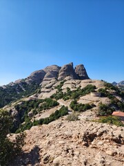 Fototapeta premium Montserrat view from top portrait