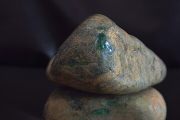 Real jade Natural sparkling green color.