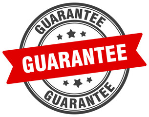 guarantee stamp. guarantee label on transparent background. round sign