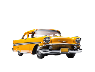 a yellow car with chrome trim