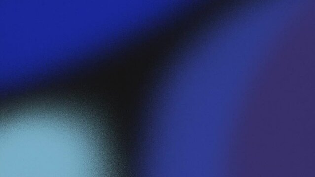 HD seamless looping animation of dark blue and black color freeform gradient with noise effect