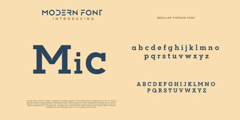 Modern san serif and elegant vector typography set. Ideal for headline, logo, poster and etc.