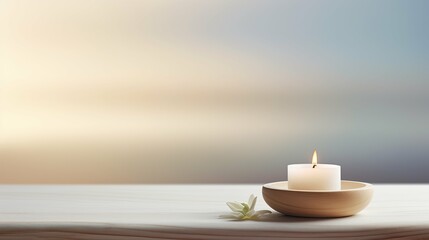 Fototapeta na wymiar mindfulness zen candle