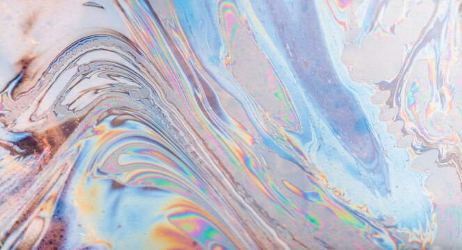 Swirling Colors in Abstract Soap Bubble Patterns - Powered by Adobe