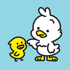 可愛いアヒルの兄弟