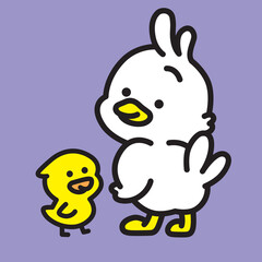 可愛いアヒルの兄弟