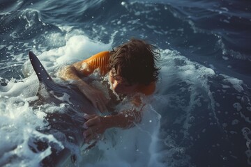 Fearless Individual Fearlessly Connects With Wildlife By Holding Shark