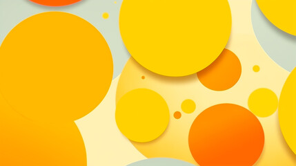 Abstract yellow background with circles